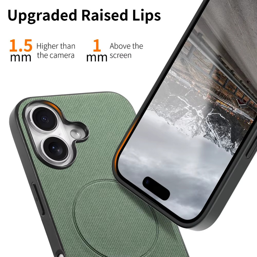 Magnetische Lederhülle für Xiaomi 17T 15T Pro 5G Stoßfeste Schutzhülle in Grau oder Grün - Bild 3