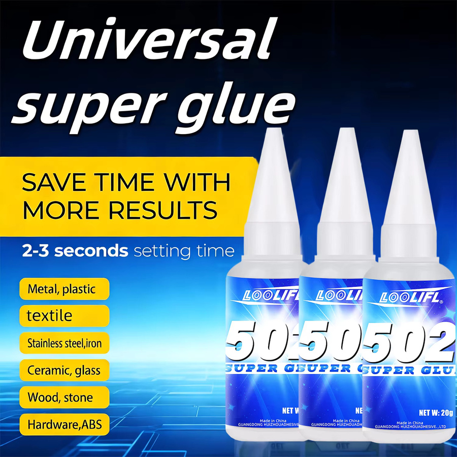 Loolifl Superkleber 502 Cyanacrylat-Klebstoff transparent für Leder, Gummi, Holz und Metall - Bild 3