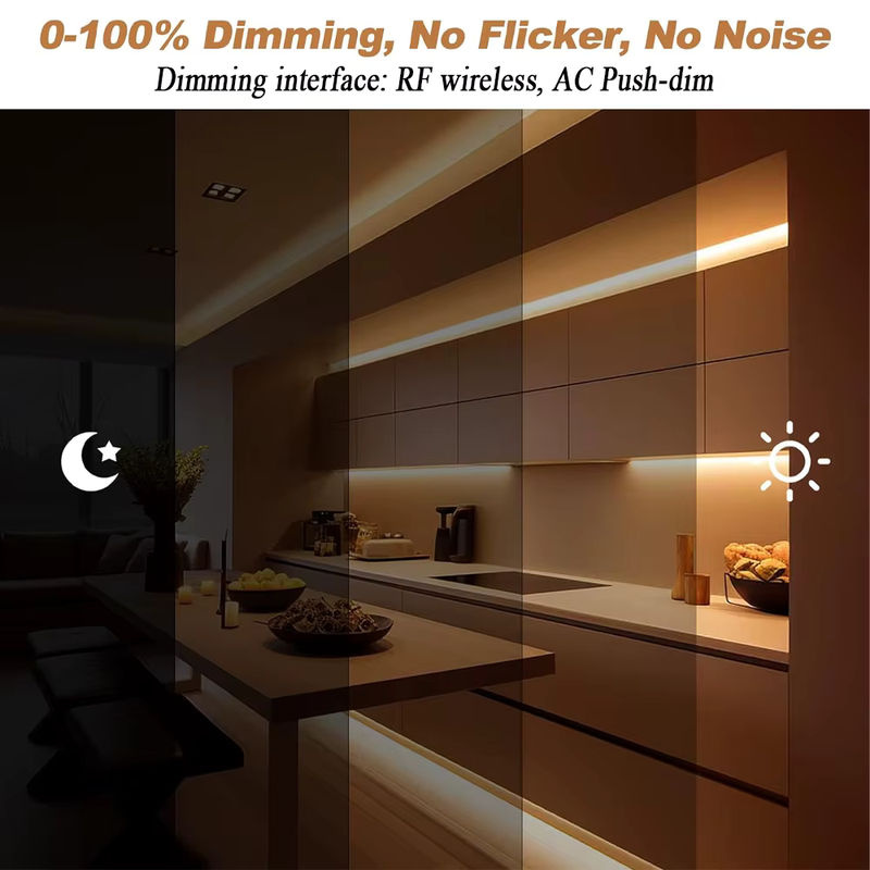 CENFAYA LED-Treiber 40 W mit kabelloser RF-Fernbedienung, dimmbarer Dimmer-Transformator für DC 12 V und 24 V, Push-Dim Netzteil - Bild 2
