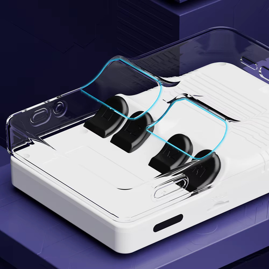 SZKOSTON Transparente Schutzhülle für R36S Handheld-Spielkonsole aus kratzfestem TPU Softshell - Bild 3