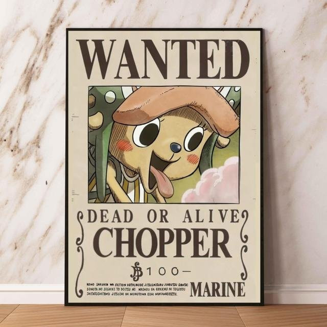 Japanischer Anime Piratenkönig Wandaufkleber-Dekoration als Ölgemälde-Poster von Scorpio Art Museum, Multicolor, Breite: 50 cm, Höhe: 80 cm - Bild 1