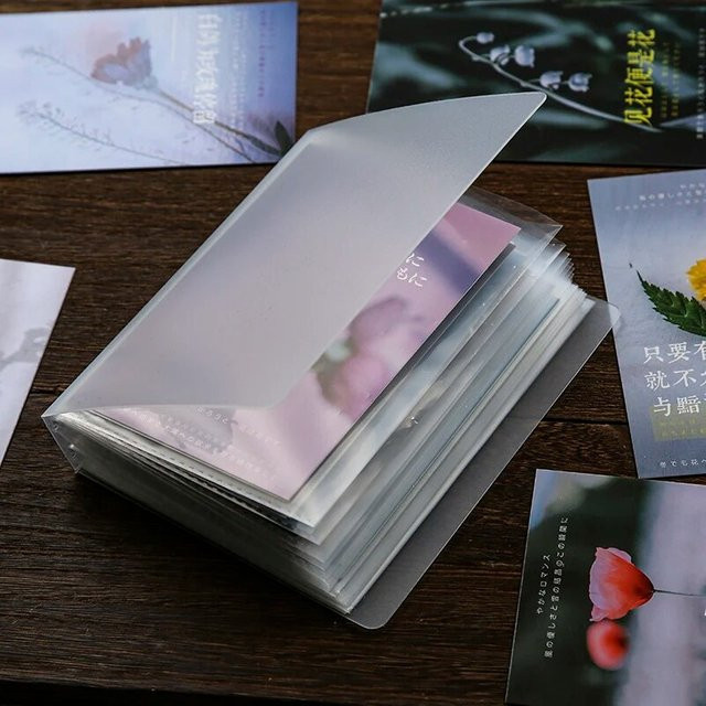 Wasserdichtes Fotoaufbewahrungsheft A6 aus transparentem PP-Material mit 40 Taschen - Bild 1