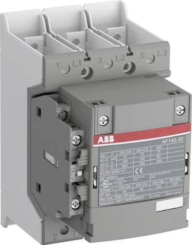ABB Schütz AF140-30-11B-14 in Grau mit 4 Schließern und 1 Öffner für 75kW - Bild 1