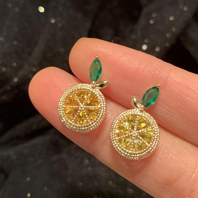 Lucky Star Jewelry Ohrringe, Kupfer, Gelb, Zirkonia, Damen - Bild 1