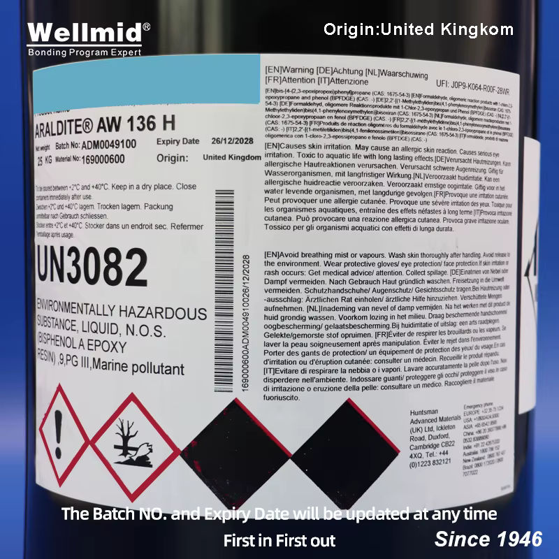 Araldite AW 136H Epoxidharz mit Härter HY 991, 2-Komponenten Fließkleber, 25 kg - Bild 4