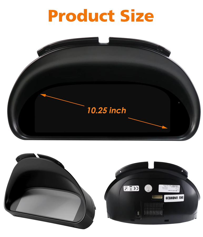 OSSURET Digitales Armaturenbrett 10,25 Zoll für BMW X5 E53 und 5er Serie E39 1999-2006 in Schwarz - Bild 6