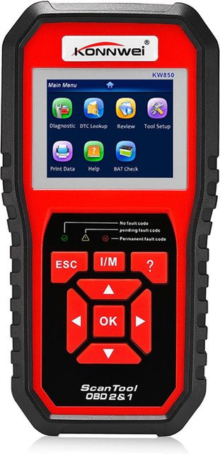 KONNWEI 850 Universal-Scanner Code-Lesegerät für Automotor Fehlercode-Scan in Rot - Bild 1
