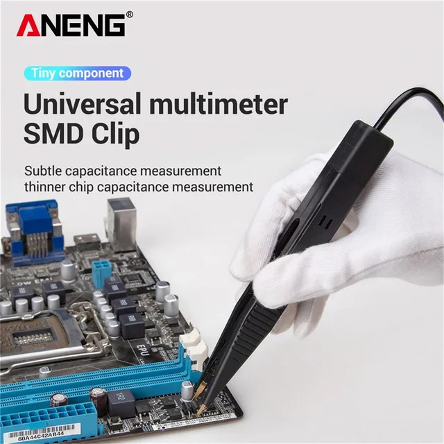 ANENG LCR Universal Test Clip Set für Kondensator Widerstand Detektor und Kapazitätsmessung mit Multimeter Messleitungen - Bild 1