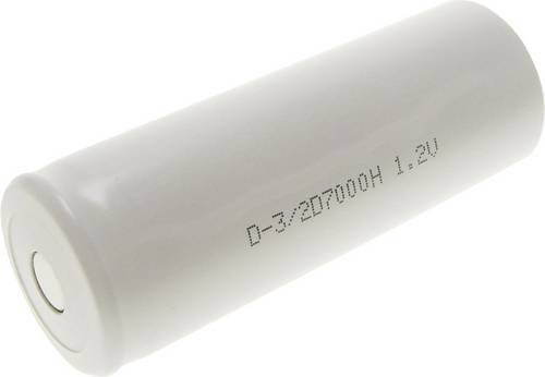 Mexcel D-3/2D7000H Spezial-Akku 3/2D hochtemperaturfähig, Flat-Top NiCd 1.2V 7000 mAh - Bild 1