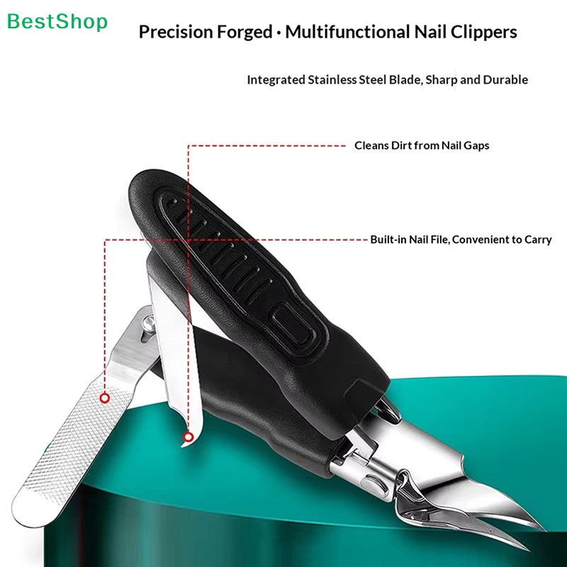 HNKMP 3-in-1 Nagelknipser, Multifunktionaler Nagelhautschneider, Unisex - Bild 4