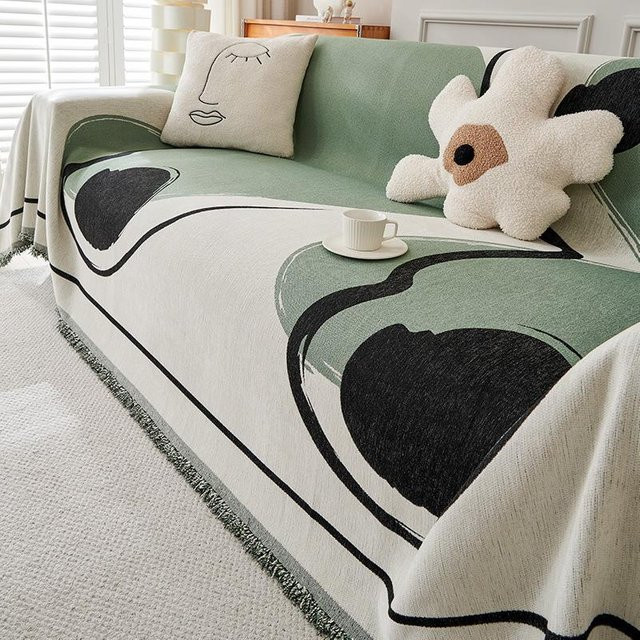 Universal Sofabezug aus Chenille und Polyester für alle vier Jahreszeiten, B/B: 180 x 130 cm - Bild 1