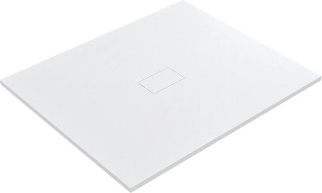Aquabatos Duschwanne Rechteck Weiß aus SMC Kunststoff in Steinoptik mit Rutschschutz B/B: 120 x 100 cm - Bild 1