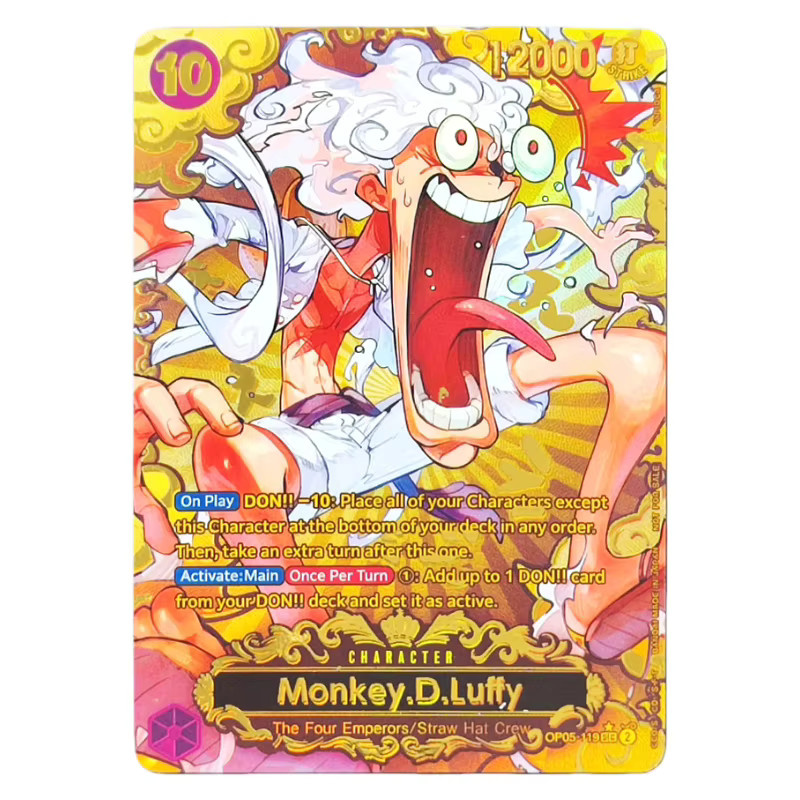 Bandai One Piece Championship OP05-119 SEC Parallel Monkey D Ruffy World Final, Englische Anime-Karte - Bild 2