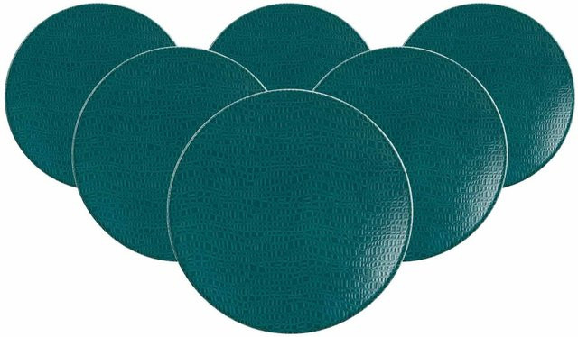 Seltmann Weiden Brotteller Life Fashion aus Keramik, Multicolor und Türkis, 6er Set, Durchmesser: 16,5 cm - Bild 1