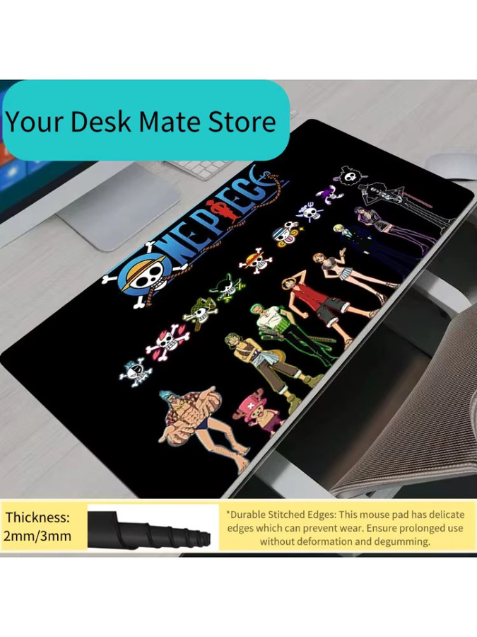 Bandai One Piece Anime Gaming-Mauspad XXL in Multicolour, rutschfeste Tastaturunterlage für PC und Laptop - Bild 2