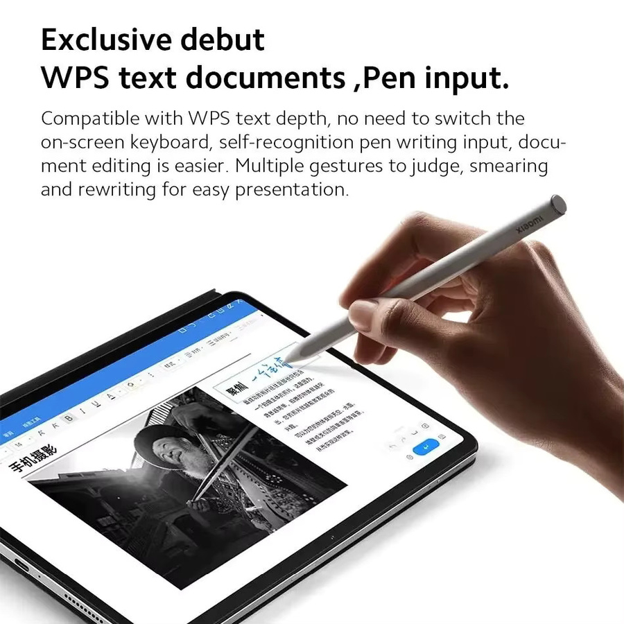 Xiaomi Stylus Pen 2. Generation White für Mi Pad 5/6 und 5 Pro/6 Pro mit 240 Hz für Zeichnen, Schreiben und Screenshots, Länge: 152 mm - Bild 3