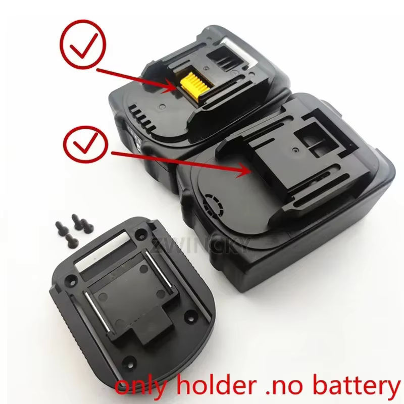 DIY Adapter Konverter Basis Ladekopf Gehäuse für Makita 18V Lithium-Batterie in Schwarz - Bild 4