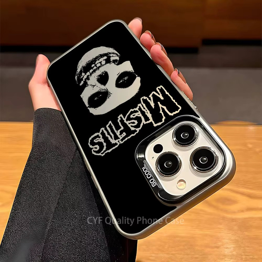 Misfits Rockband Handyhülle mit Schutzbeschichtung für Apple iPhone 11 bis 16 Pro Max Plus in Schwarz - Bild 2
