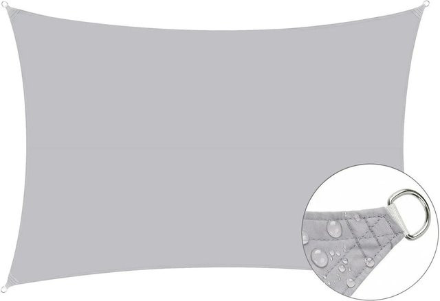 Sunula Sonnensegel für Balkon und Terrasse aus Polyester in Hellgrau, Rechteckig, B x T: 4 x 3 m - Bild 1