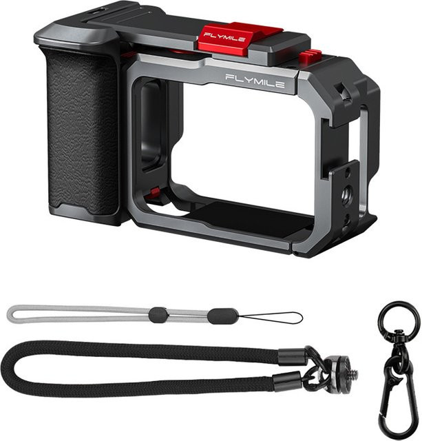 Insta360 Go Ultra Action Kamera Griff Set in Schwarz aus Aluminiumlegierung mit Handheld Clip-On Mount - Bild 1