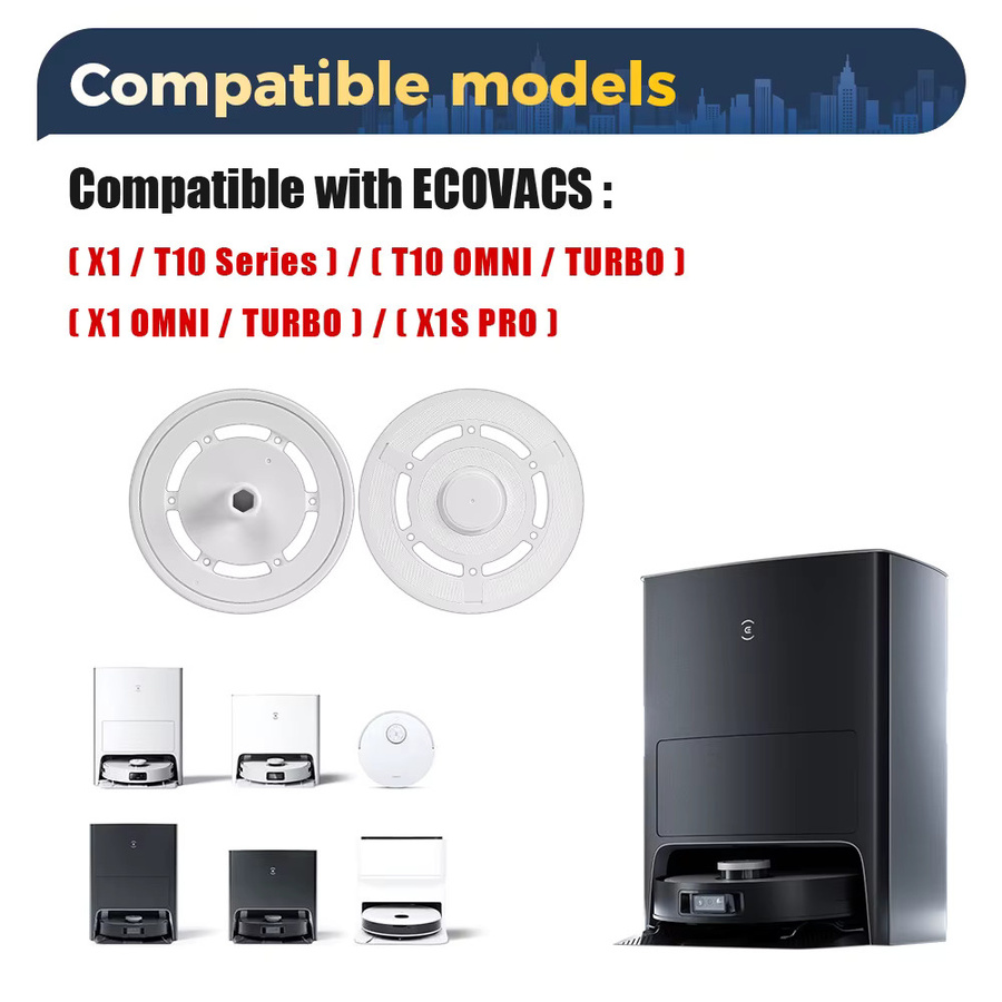Ecovacs Ersatzteil Wischmopphalter für DEEBOT T10 OMNI, TURBO, X1 OMNI, TURBO und X1S PRO Roboter-Staubsauger - Bild 2