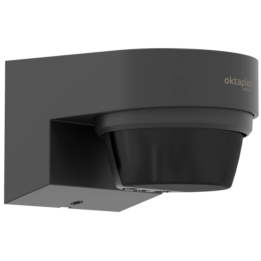 Oktaplex Eva Bewegungsmelder Außen mit 240 Grad Infrarotsensor und 12m Reichweite, IP65, Anthrazit - Bild 2