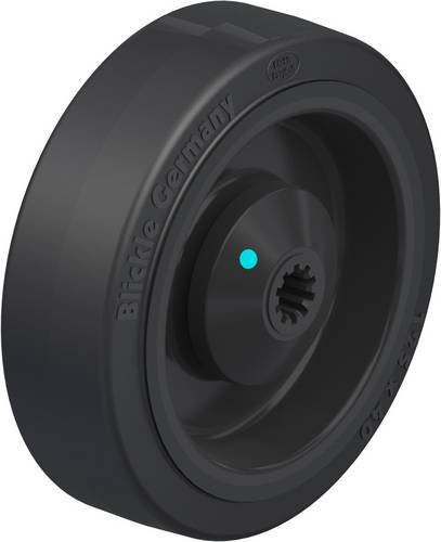 Blickle Kunststoff-Rad POEV 125/10KAD in Schwarz mit 125 mm Durchmesser und 250 kg Tragfähigkeit - Bild 1