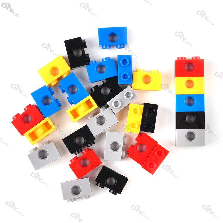 wishiot 1x2 Ziegel 3700 Bausteine Technische Teile, Bunt / Mehrfarbig, Schwarz - Bild 2