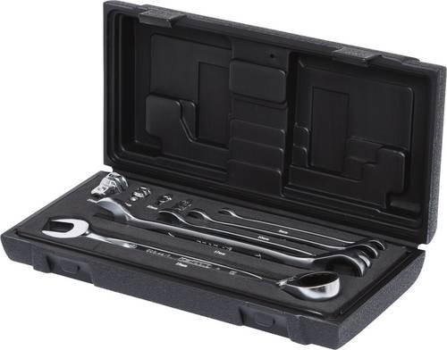 KS Tools 503.4650 Ring-Maulschlüssel-Satz aus Chrom-Vanadium in Silber, Schlüsselweite 1/2 Zoll - Bild 1