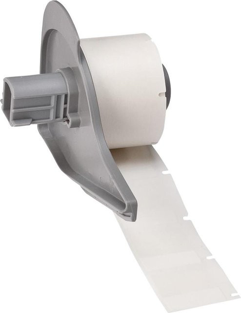 Brady M7-19-427 Selbstlaminierendes Kabelkennzeichnungsetikett aus Vinyl, Weiß/Transparent, Matt, B: 25,40 mm, für Kabeldurchmesser von 2,70 - 5,10 mm, Permanent, 250 Stück - Bild 1