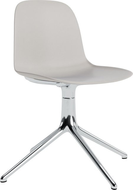 Normann Copenhagen Form Drehstuhl in Grau mit Aluminiumgestell - Bild 1