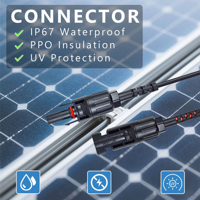 ZIBOO PVLEAD1 Solar-Messleitungsset mit 4 mm Solartestkabeln für Photovoltaik-Systeme, 1000 V/20 A - Bild 3