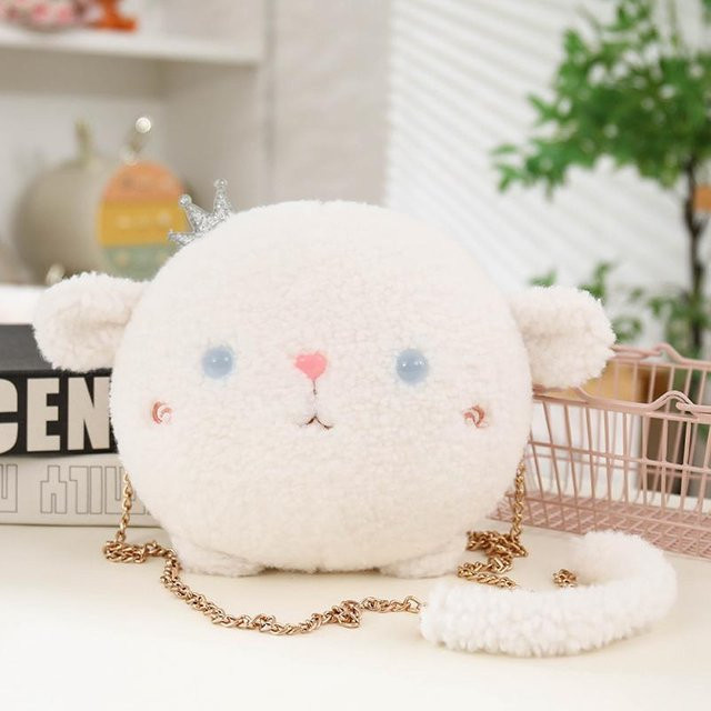 Yiran toy Umhängetasche Plüsch, Hase/Schwein/Lamm, 20cm, Unisex - Bild 1