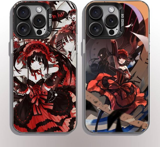 Handyhülle Cartoon Tokisaki Kurumi für iPhone 11-16 Pro Max, bunt, Anti-Rutsch und Anti-Fingerabdruck-Beschichtung - Bild 1