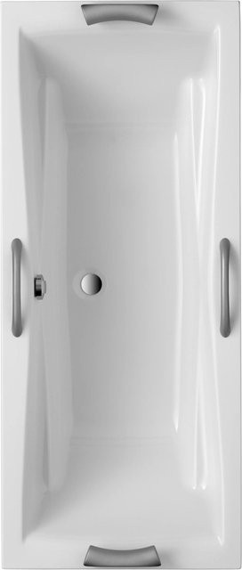 OTTOFOND Badewanne Atlanta Duo, oval, weiss, B/H/L: 80 x 44 x 180 cm - Bild 1