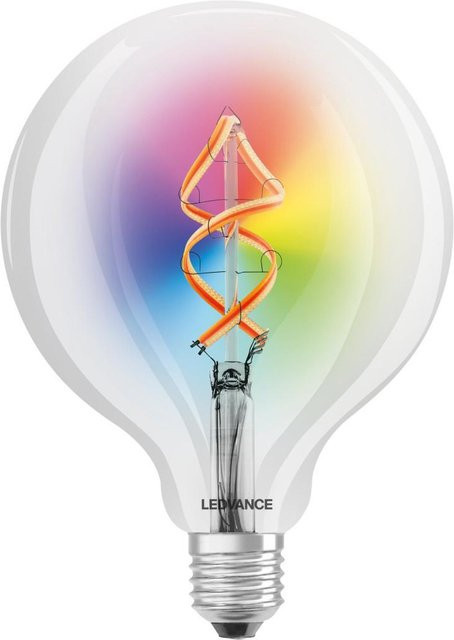 Ledvance Smart+ WiFi LED Filament Globe E27 RGBW in Transparent, 4.5W ersetzt 60W - Bild 1
