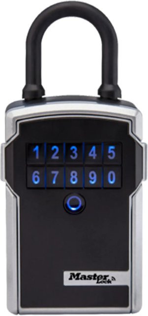 Master Lock Select Access Smart 5440EURD Bluetooth-Schlüsseltresor mit Bügel in Schwarz und Silber aus Edelstahl - Bild 1