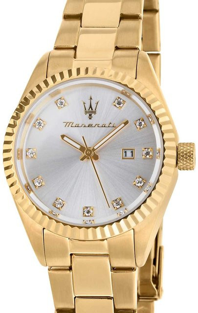 Maserati Damenuhr, Quarz, Edelstahl, Silber, 31 mm, 10 ATM - Bild 1