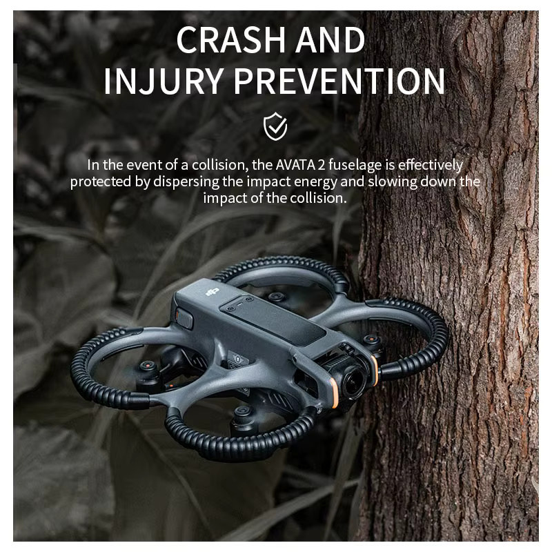 DJI Propellerschutz für Avata 2 in Schwarz mit Schnellverschluss als Antikollisionsschutz - Bild 3