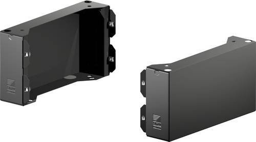 Rittal AX 2830.420 Sockelelement aus Stahl in Schwarz, 2 Stück, B/T/H: 80,0 x 40,0 x 20,0 cm - Bild 1