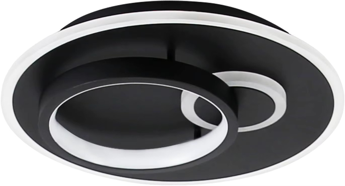 Nettlife LED Deckenlampe Modern Rund in Schwarz mit Fernbedienung und Dimmfunktion, 33W - Bild 5