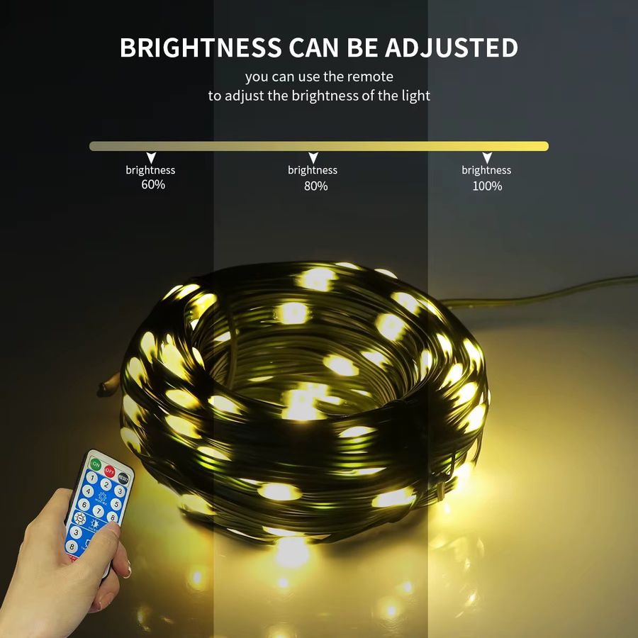 Lcamaw Solar-LED-Außenlampe mit 8 Modi für die Garten- und Hausdekoration in Weiß, Warmweiß oder RGB - Bild 2