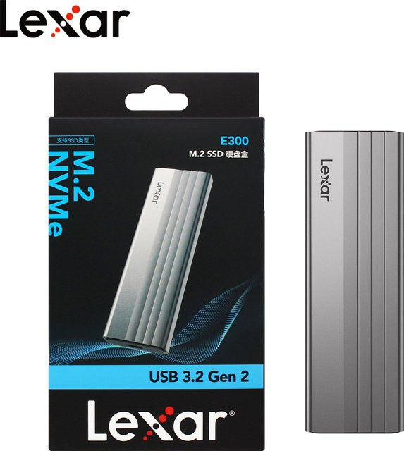 Leaxr E300 M.2 NVMe SSD Gehäuse mit USB 3.2 Gen 2 und USB-C Anschluss - Bild 1