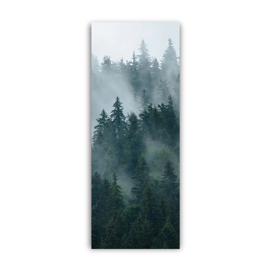 Walllux Duschrückwand Tannenwald in Holzoptik aus Alu-Verbund, Farbe: Grün, B/H: 100 x 255 cm, Stärke: 3 mm - Bild 2