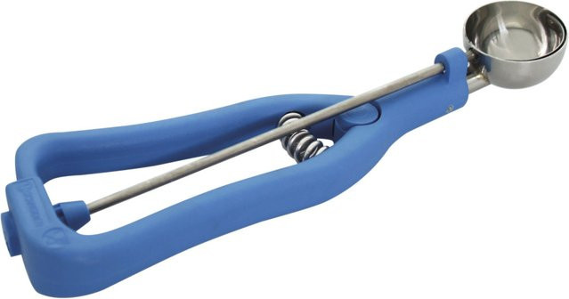 Schneider Eisportionierer aus Edelstahl und Kunststoff in Blau/Silber, Länge: 22,5 cm, Breite: 7 cm, Durchmesser: 4,2 cm - Bild 1