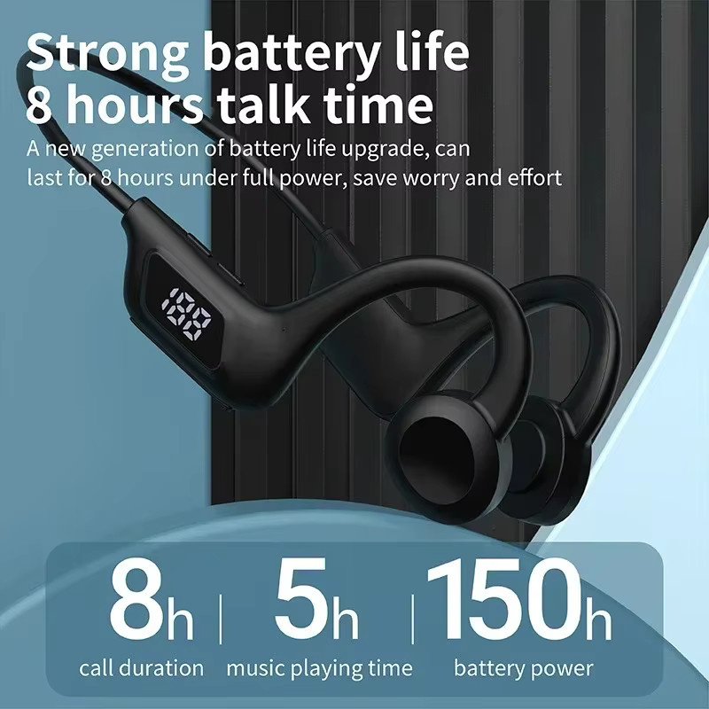 OnePlus Kabellose Knochenleitungs-Kopfhörer mit Bluetooth und Mikrofon für Sport und Schwimmen in Schwarz - Bild 3