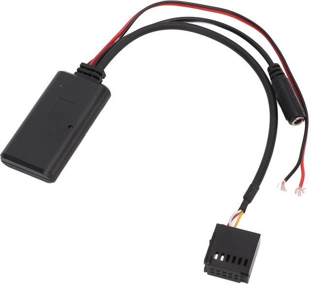 Koogeelife Kabelloser Bluetooth-Modul-Adapter mit Mikrofon und AUX-Audiokabel für Ford Focus Carnival Mondeo, Schwarz - Bild 1