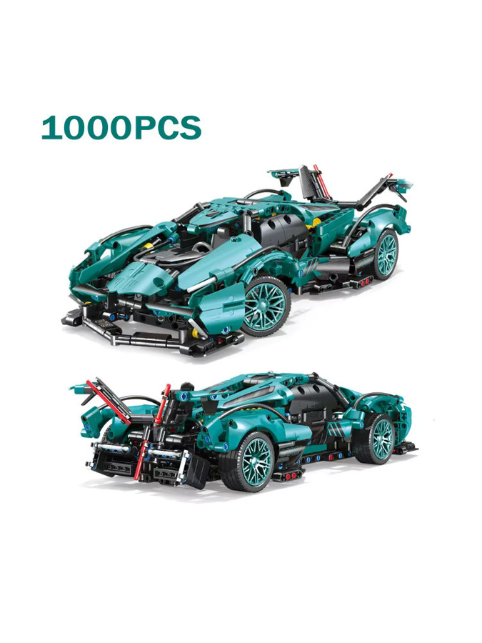 HUATEC V12 Super Auto Bausteine Motor DIY Modellbausatz aus Kunststoff in Bunt/Mehrfarbig - Bild 4