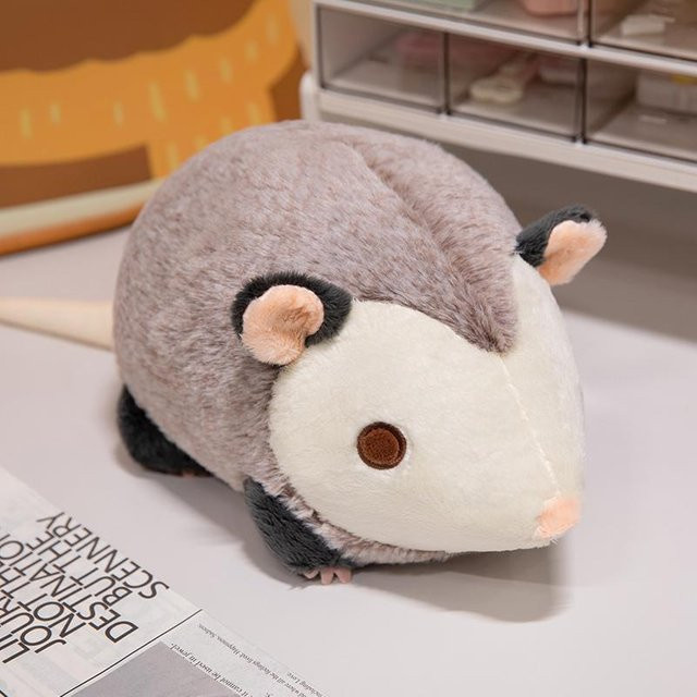 Linyi toy Ratte Plüschtier, 30cm, Grau - Bild 1