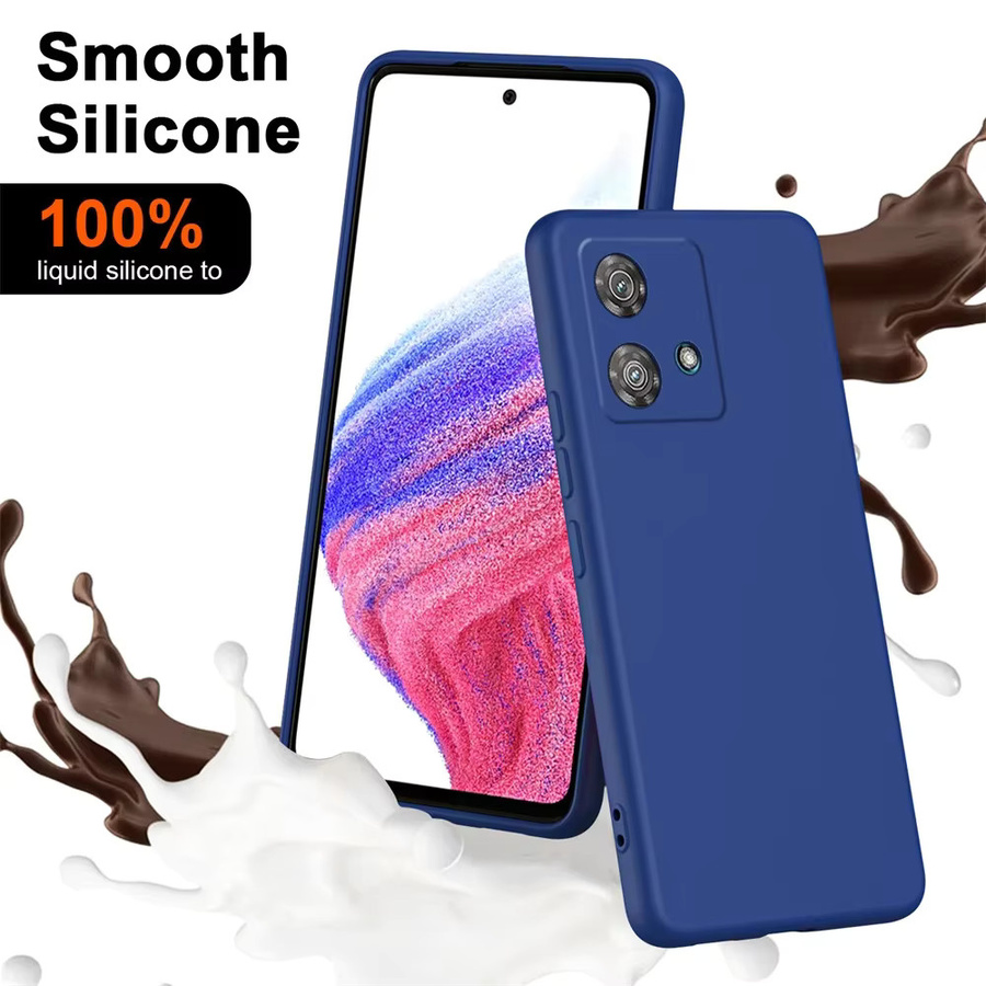 Flüssige Silikonhülle für Motorola Edge 50 Fusion, Edge 50, Edge 40, Edge 30 Neo sowie Moto G85, G84, G35, G34, G32 in Schwarz und Blau - Bild 5